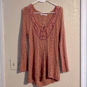 Women’s Small Tunic Sweater with Scoop neck!